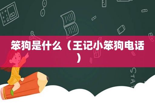 笨狗是什么（王记小笨狗电话）