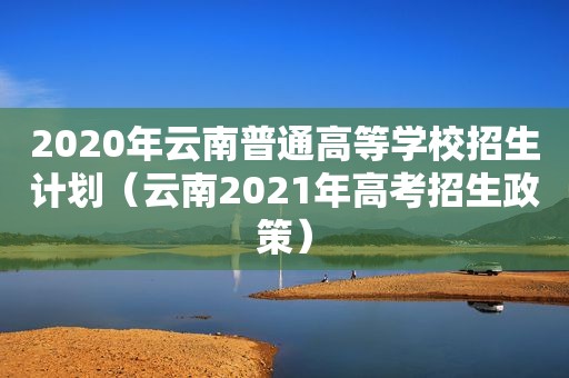 2020年云南普通高等学校招生计划（云南2021年高考招生政策）