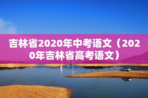 吉林省2020年中考语文（2020年吉林省高考语文）