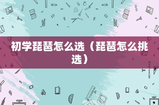 初学琵琶怎么选（琵琶怎么挑选）