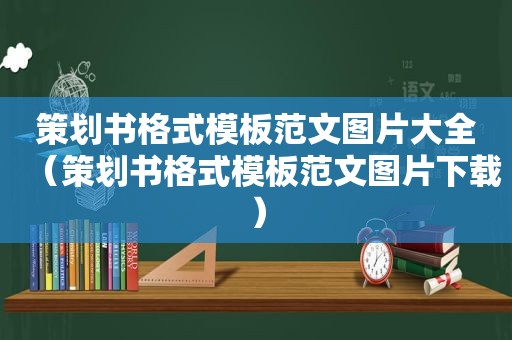 策划书格式模板范文图片大全（策划书格式模板范文图片下载）