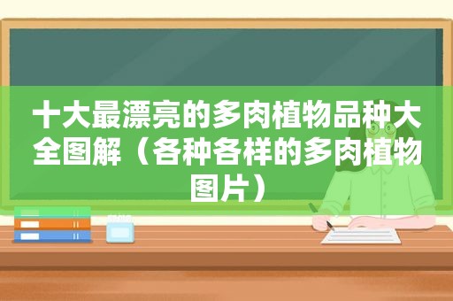 十大最漂亮的多肉植物品种大全图解（各种各样的多肉植物图片）