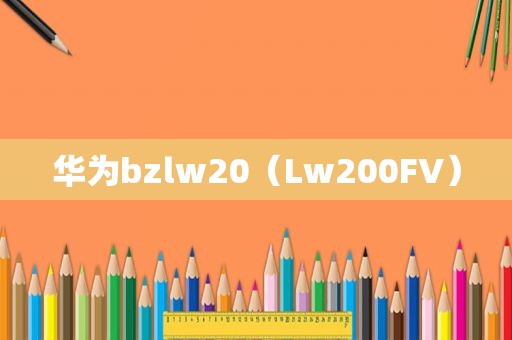 华为bzlw20（Lw200FV）