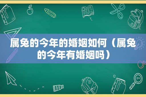 属兔的今年的婚姻如何（属兔的今年有婚姻吗）