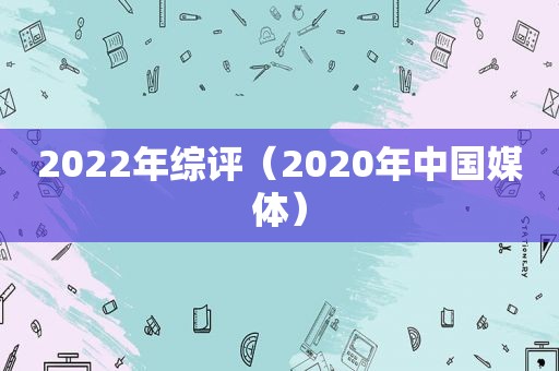 2022年综评（2020年中国媒体）