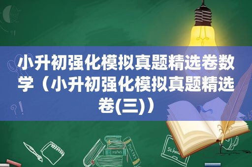 小升初强化模拟真题 *** 卷数学（小升初强化模拟真题 *** 卷(三)）