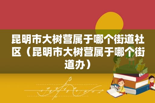 昆明市大树营属于哪个街道社区（昆明市大树营属于哪个街道办）