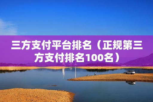 三方支付平台排名（正规第三方支付排名100名）