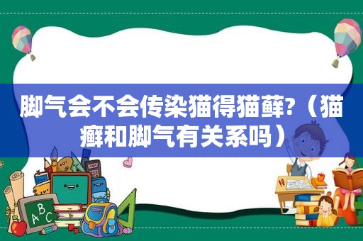 脚气会不会传染猫得猫藓?（猫癣和脚气有关系吗）