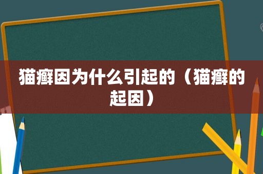 猫癣因为什么引起的（猫癣的起因）