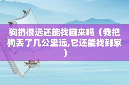 狗扔很远还能找回来吗（我把狗丢了几公里远,它还能找到家）