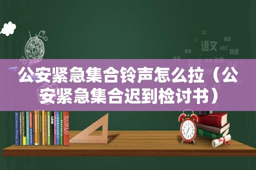 公安紧急 ***  *** 怎么拉（公安紧急 *** 迟到检讨书）