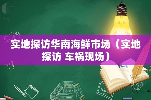 实地探访华南海鲜市场（实地探访 车祸现场）