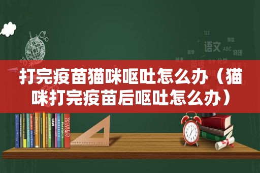 打完疫苗猫咪呕吐怎么办（猫咪打完疫苗后呕吐怎么办）