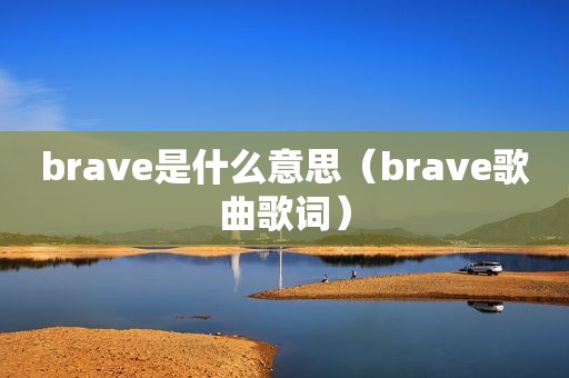 brave是什么意思（brave歌曲歌词）