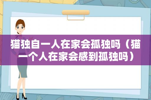 猫独自一人在家会孤独吗（猫一个人在家会感到孤独吗）