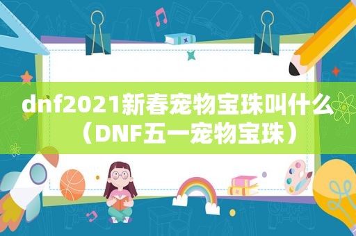 dnf2021新春宠物宝珠叫什么（DNF五一宠物宝珠）