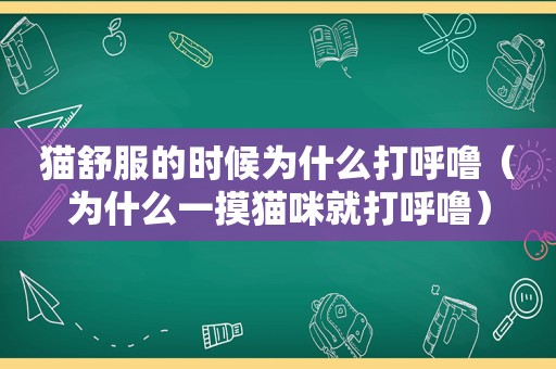 猫舒服的时候为什么打呼噜（为什么一摸猫咪就打呼噜）