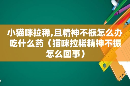 小猫咪拉稀,且精神不振怎么办吃什么药（猫咪拉稀精神不振怎么回事）