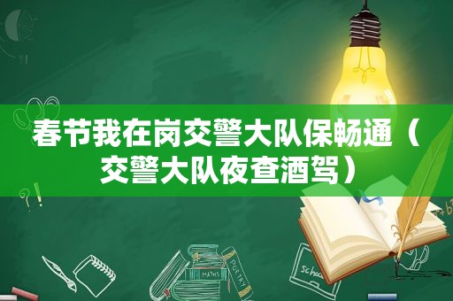 春节我在岗交警大队保畅通（交警大队夜查酒驾）