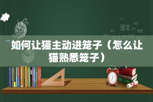 如何让猫主动进笼子（怎么让猫熟悉笼子）