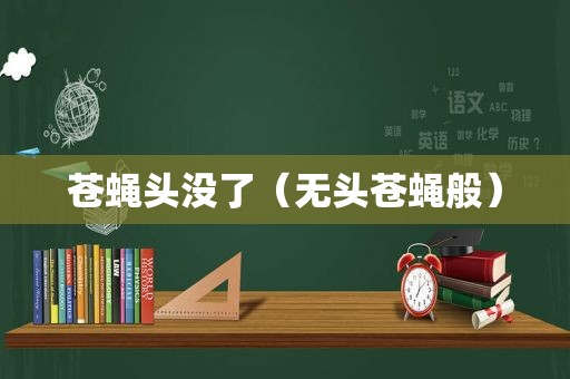 苍蝇头没了（无头苍蝇般）