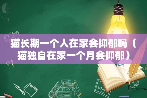 猫长期一个人在家会抑郁吗（猫独自在家一个月会抑郁）