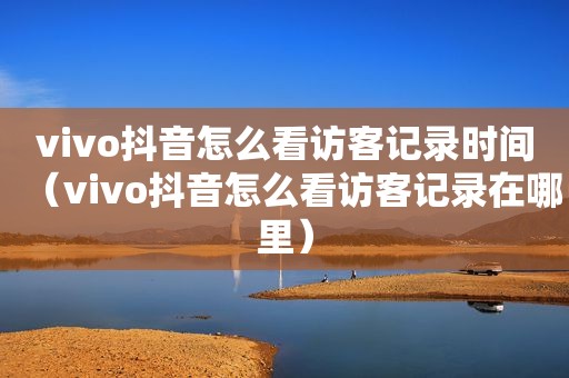 vivo抖音怎么看访客记录时间（vivo抖音怎么看访客记录在哪里）