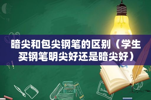 暗尖和包尖钢笔的区别（学生买钢笔明尖好还是暗尖好）