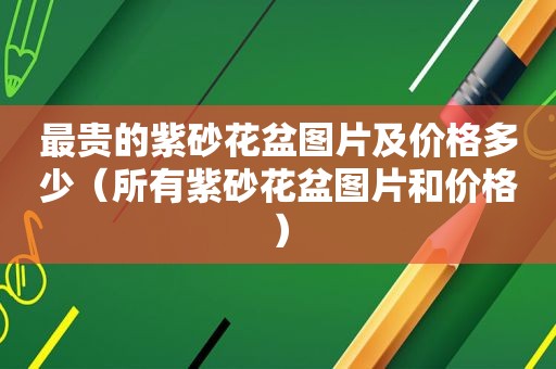 最贵的紫砂花盆图片及价格多少（所有紫砂花盆图片和价格）