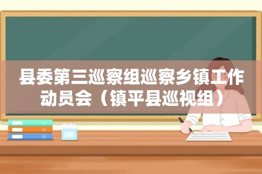 县委第三巡察组巡察乡镇工作动员会（镇平县巡视组）