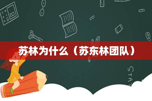 苏林为什么（苏东林团队）