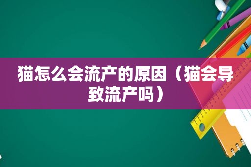 猫怎么会流产的原因（猫会导致流产吗）