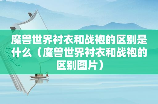 魔兽世界衬衣和战袍的区别是什么（魔兽世界衬衣和战袍的区别图片）