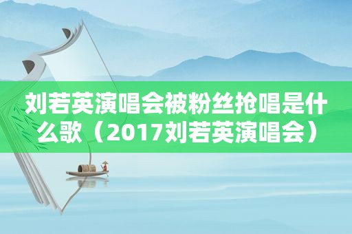 刘若英演唱会被粉丝抢唱是什么歌（2017刘若英演唱会）