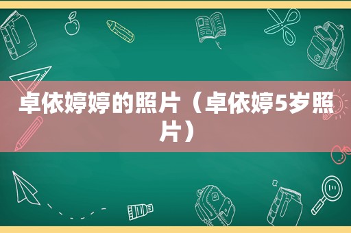 卓依婷婷的照片（卓依婷5岁照片）