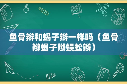 鱼骨辫和蝎子辫一样吗（鱼骨辫蝎子辫蜈蚣辫）