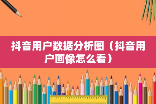 抖音用户数据分析图（抖音用户画像怎么看）