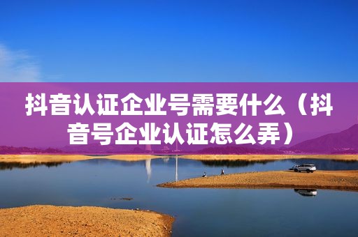 抖音认证企业号需要什么（抖音号企业认证怎么弄）