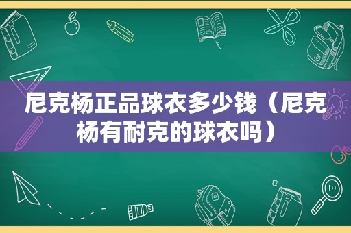 尼克杨正品球衣多少钱（尼克杨有耐克的球衣吗）