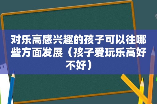 对乐高感兴趣的孩子可以往哪些方面发展（孩子爱玩乐高好不好）