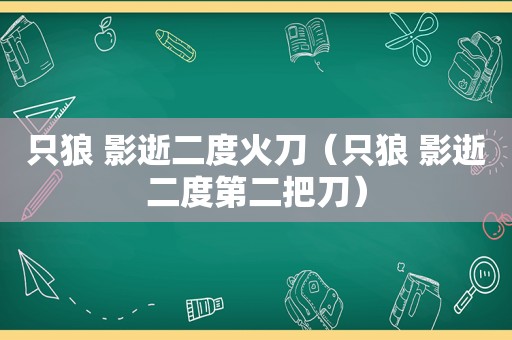 只狼 影逝二度火刀（只狼 影逝二度第二把刀）