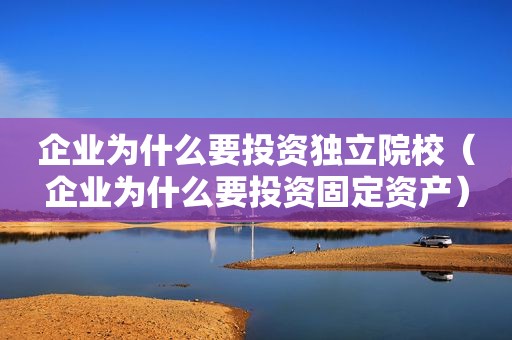 企业为什么要投资独立院校（企业为什么要投资固定资产）