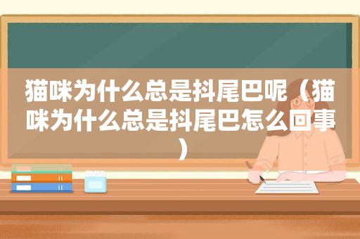 猫咪为什么总是抖尾巴呢（猫咪为什么总是抖尾巴怎么回事）