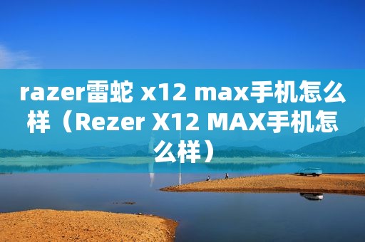 razer雷蛇 x12 max手机怎么样（Rezer X12 MAX手机怎么样）