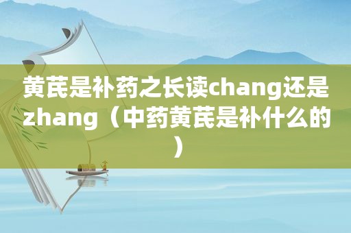 黄芪是补药之长读chang还是zhang（中药黄芪是补什么的）