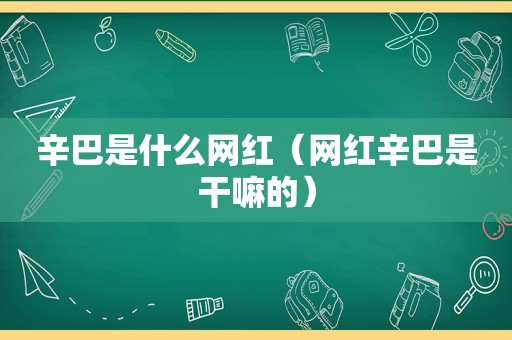 辛巴是什么网红（网红辛巴是干嘛的）