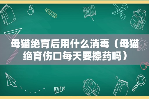 母猫绝育后用什么消毒（母猫绝育伤口每天要擦药吗）