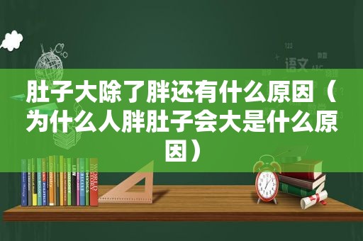 肚子大除了胖还有什么原因（为什么人胖肚子会大是什么原因）