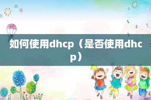 如何使用dhcp（是否使用dhcp）